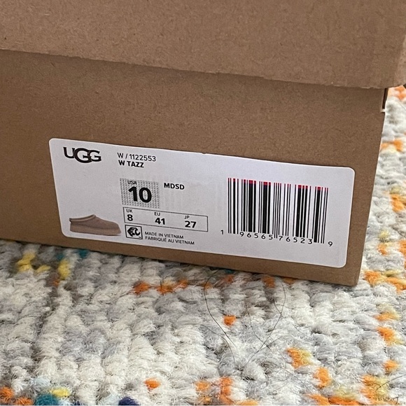 UGG Tazz Platform Slipper Mustard Seed Size 10 - Picture 8 of 10